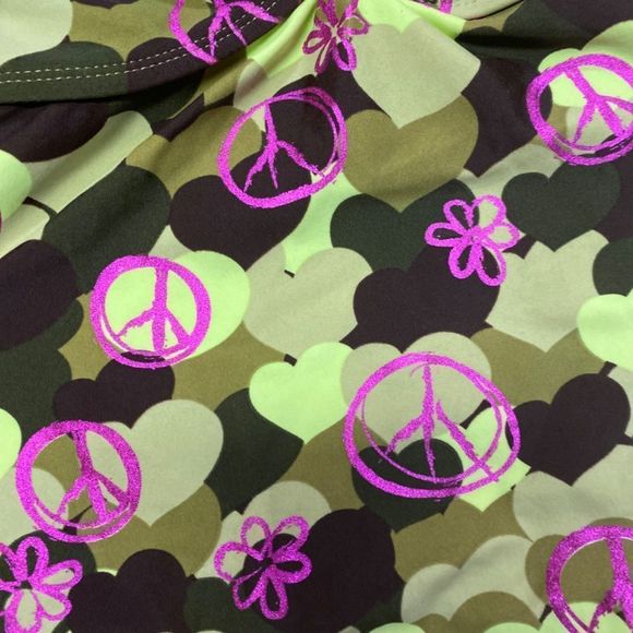 •OP• camo hearts little girls bathing suit size 10/12 - Picture 3 of 5